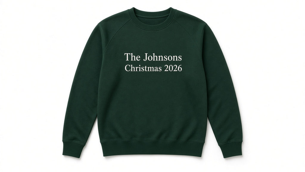 Matching family Christmas sweatshirt, alternate view