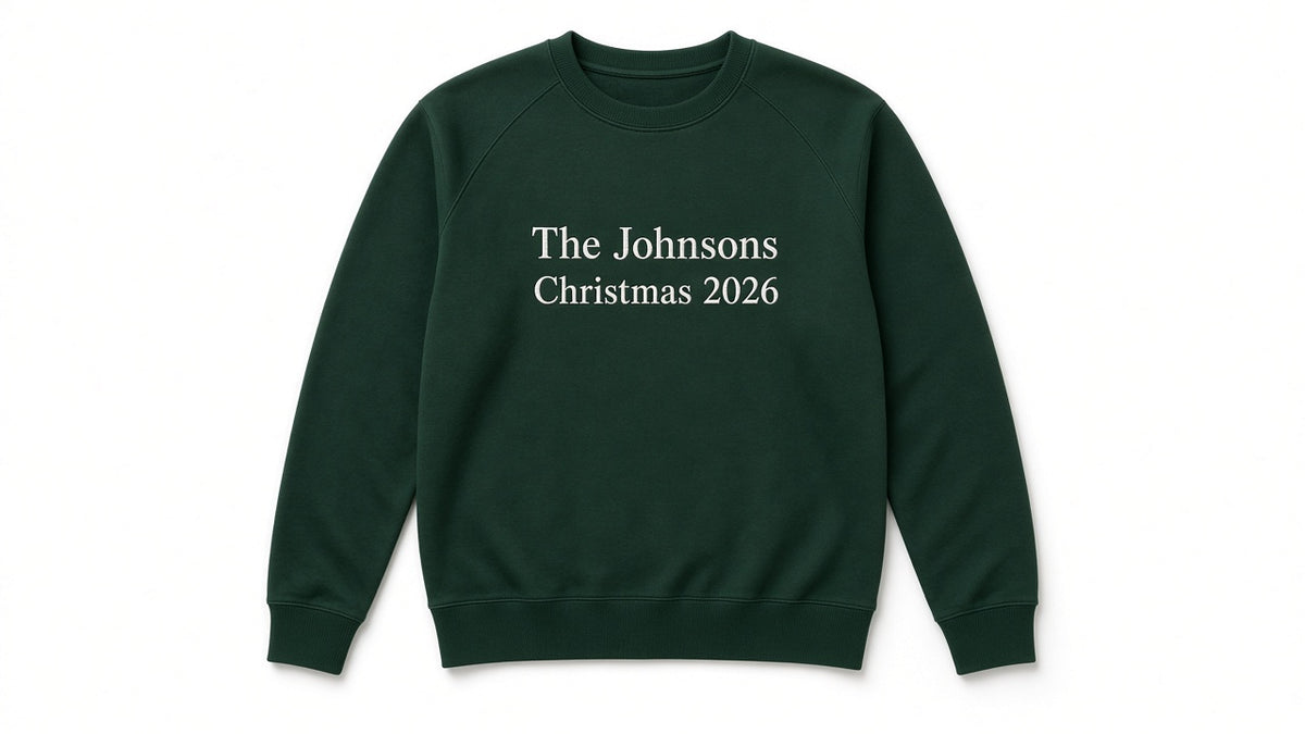 Matching family Christmas sweatshirt, alternate view
